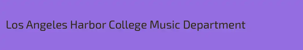 Los Angeles Harbor College Music Department